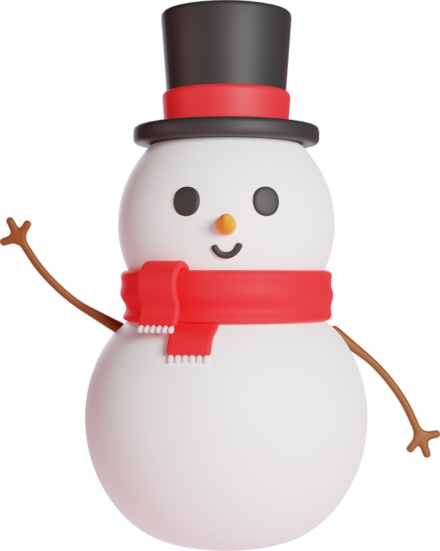 Snowman 3d Illustration